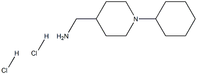 (1-Cyclohexylpiperidin-4-yl)methyl aminedihydrochloride Structure