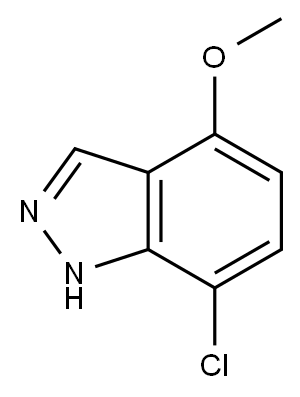 7-氯-4-甲氧基氮杂吲哚 结构式