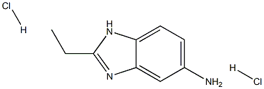 2-Ethyl-1H-benzoimidazol-5-ylaminedihydrochloride 化学構造式