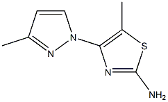 5-Methyl-4-(3-methyl-pyrazol-1-yl)-thiazol-2-ylamine Structure