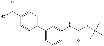3'-(Boc-amino)-biphenyl-4-carboxylic acid Struktur