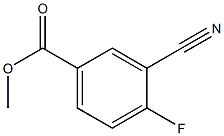 3-Cyano-4-fluorobenzoic acid methyl ester Structure