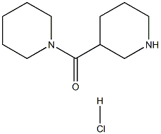 1-Piperidinyl(3-piperidinyl)methanonehydrochloride Structure