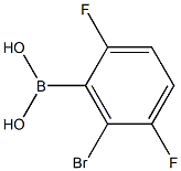 2,5-Difluoro-6-bromophenylboronic acid 结构式