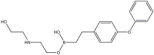 2-(4-Phenoxyphenyl)ethylboronic acid diethanolamine ester, 97% 化学構造式