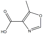 5-methyloxazole-4-carboxylic acid
 Structure