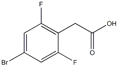 4-bromo-2,6-difluorophenylacetic acid Struktur