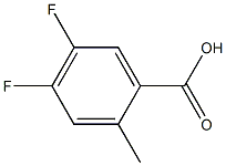 2-methyl-4,5-difluorobenzoic acid, , 结构式