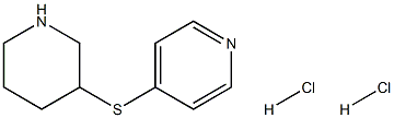 4-(Piperidin-3-ylthio)pyridine dihydrochloride Structure