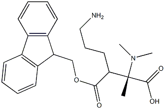 9-芴甲氧羰基-L-三甲基赖氨酸,,结构式
