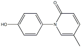 1-(4-hydroxy-phenyl)-5-methyl-1H-pyridine-2-one Structure