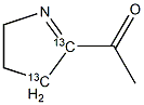 2-Acetyl-1-pyrroline-13C2 结构式