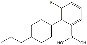 4-propylcyclohexyl-3-fluorobenzeneboronic acid Structure
