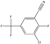 2-fluoro-3-chloro-5-trifluoromethylbenzonitrile Struktur
