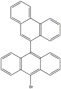 9-(9-bromoanthracen-10-yl)phenanthrene Struktur