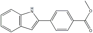 methyl 4-(1H-indol-2-yl)benzoate Structure