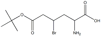 BOC-D-2-氨基-4-溴戊酸, , 结构式
