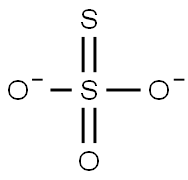 Thiosulfate standard Struktur