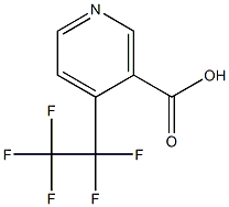 4-Pentafluoroethyl-nicotinic acid Struktur