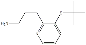 3-(3-(tert-butylthio)pyridin-2-yl)propan-1-amine Struktur