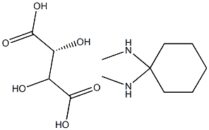 N,N'-Dimethyl-1R,2R-Diaminocyclohexane
-L-tartrate Struktur