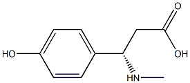 (S)-3-(4-hydroxyphenyl)-3-(methylamino)propanoic acid,,结构式