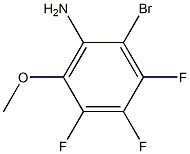 2-bromo-3,4,5-trifluoro-6-methoxyaniline Structure
