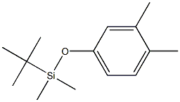 tert-butyl(3,4-dimethylphenoxy)dimethylsilane Struktur