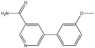 5-(3-methoxyphenyl)pyridine-3-carboxamide Struktur