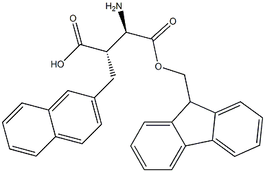 (R,S)-Fmoc-3-amino-2-(naphthalen-2-ylmethyl)-propionic acid Structure