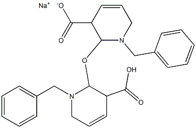 二-(1-苄基-3-羧基二氢吡啶基)醚钠盐,,结构式