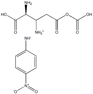 L-谷氨酸-5(3-羧酸-4-硝基苯胺)铵盐 结构式