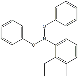 N,N-diphenoxyethyl m-methylaniline Struktur