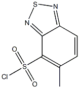 4-(Chlorosulphonyl)-5-methyl-2,1,3-benzothiadiazole Struktur
