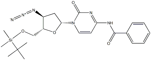  3'-Azido-N4-benzoyl-5'-O-tert-butyldimethylsilyl-2',3'-dideoxycytidine
