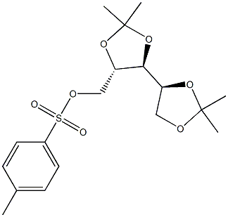 1-O-p-Toluenesulfonyl-2,3:4,5-di-O-isopropylidene-L-arabinitol Structure
