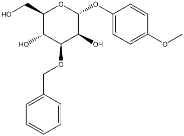 4-Methoxyphenyl 3-O-benzyl-a-D-mannopyranoside Struktur