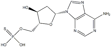 2'-Deoxyadenosine-5'-O-monothiophosphate Struktur