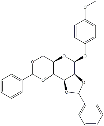 4-Methoxyphenyl 2,3:4,6-di-O-benzylidene-b-D-mannopyranoside Structure