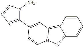 4-amino-3-diaza-5-fluorenyl 1.2.4 triazole Struktur