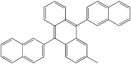 2-Methyl-9,10-bis(naphthalen-2-yl)anthracene Structure