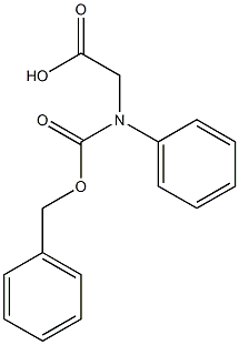 N-CBZ-D-phenylglycine Struktur