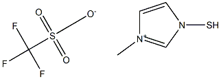1-mercapto-3-methylimidazolium triflate Struktur