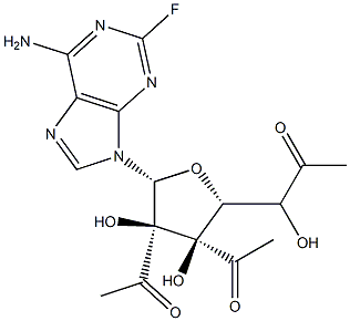 2',3',5'-triacetyl-2-fluoroadenosine 化学構造式