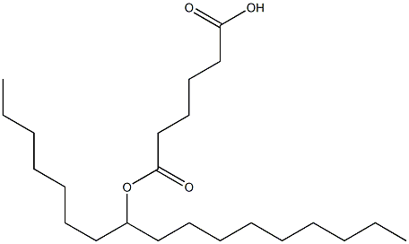 庚基壬基己二酸酯, , 结构式