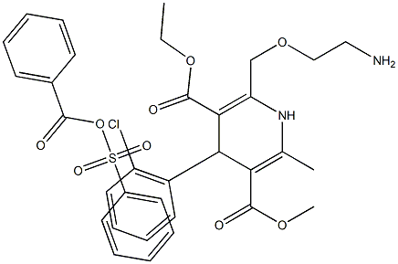 苯璜酸氨氯地平, , 结构式