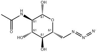 2-Acetamido-6-azido-2,6-dideoxy-D-glucopyranose 结构式