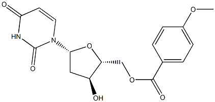 5'-O-p-Anisoyl-2'-deoxyuridine Structure