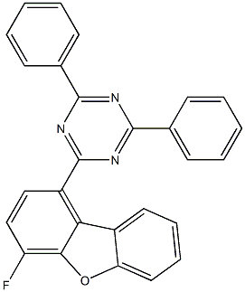 2-(4-fluorodibenzo[b,d]furan-1-yl)-4,6-diphenyl-1,3,5-triazine