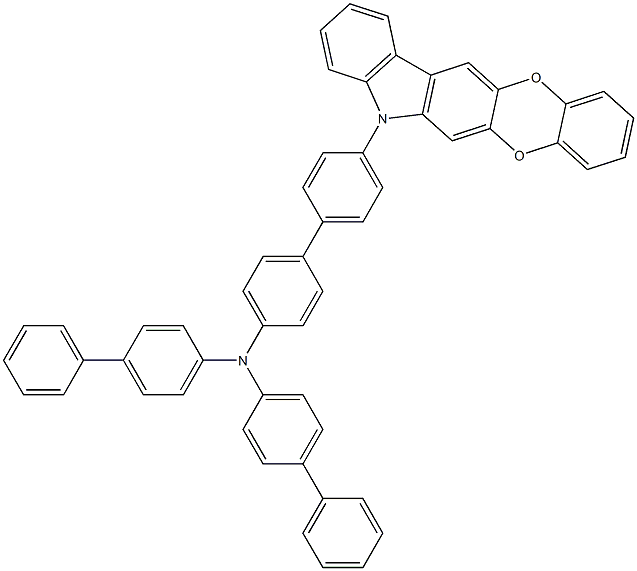 N,N-di([1,1'-biphenyl]-4-yl)-4'-(5H-benzo[5,6][1,4]dioxino[2,3-b]carbazol-5-yl)-[1,1'-biphenyl]-4-amine Structure
